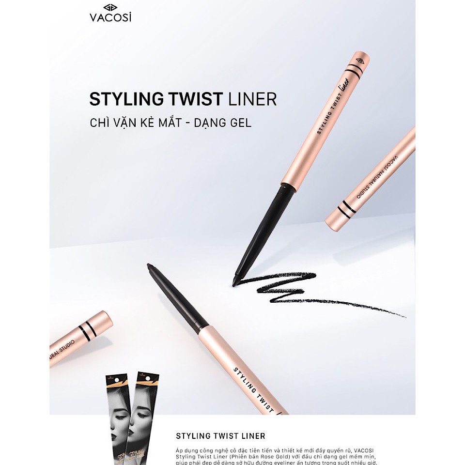 CHÌ VẶN KẺ MẮT VACOSI STYLING TWIST LINER